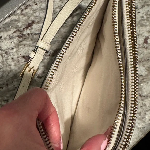 Tory Burch Blake Cream Crossbody Bag - Picture 5 of 9